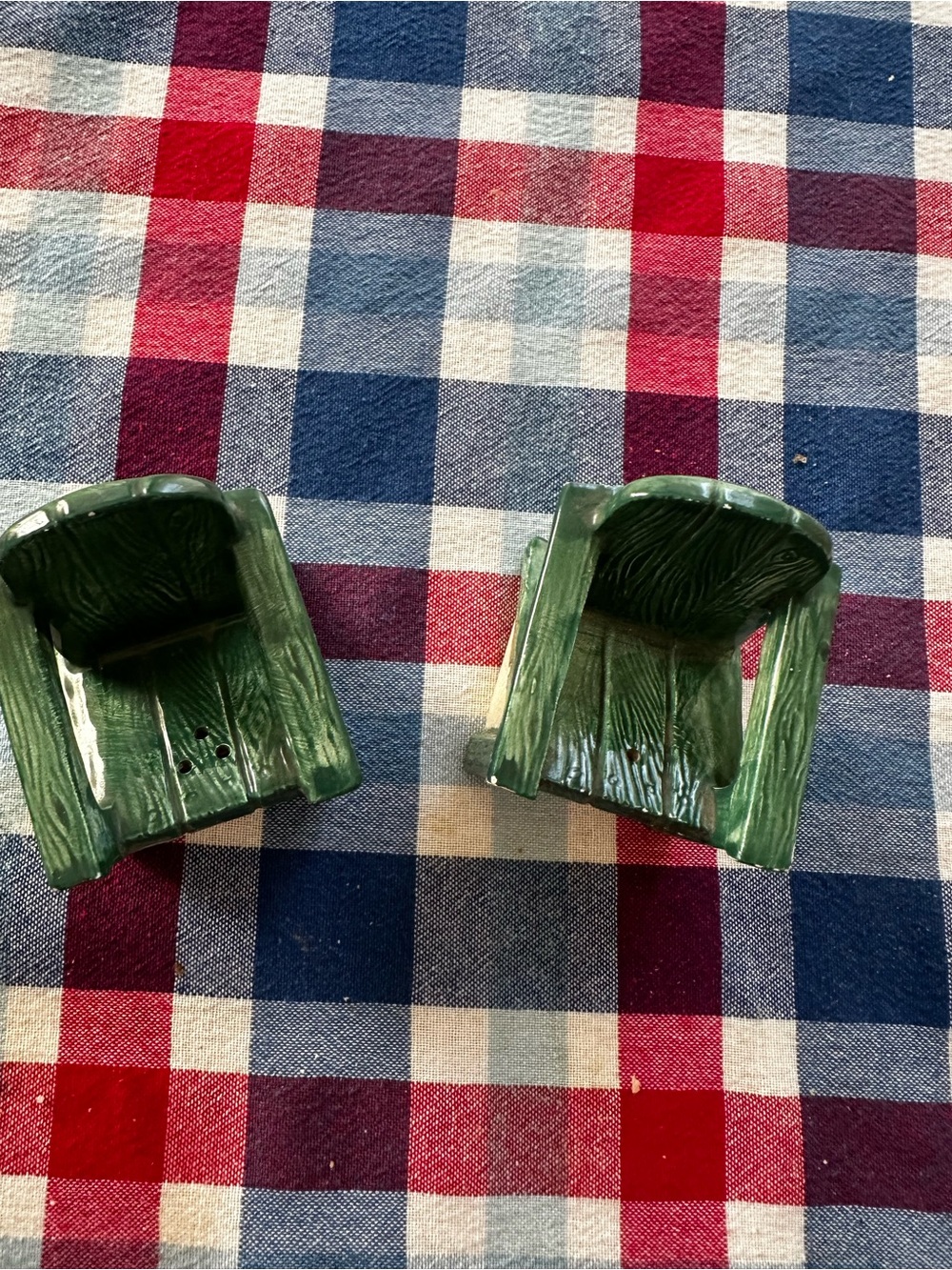 Vintage Green Adirondack Chair Salt & Pepper Set